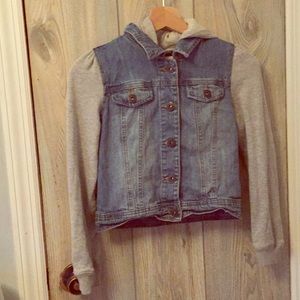 Girl’s Cherokee Hooded Denim Jacket